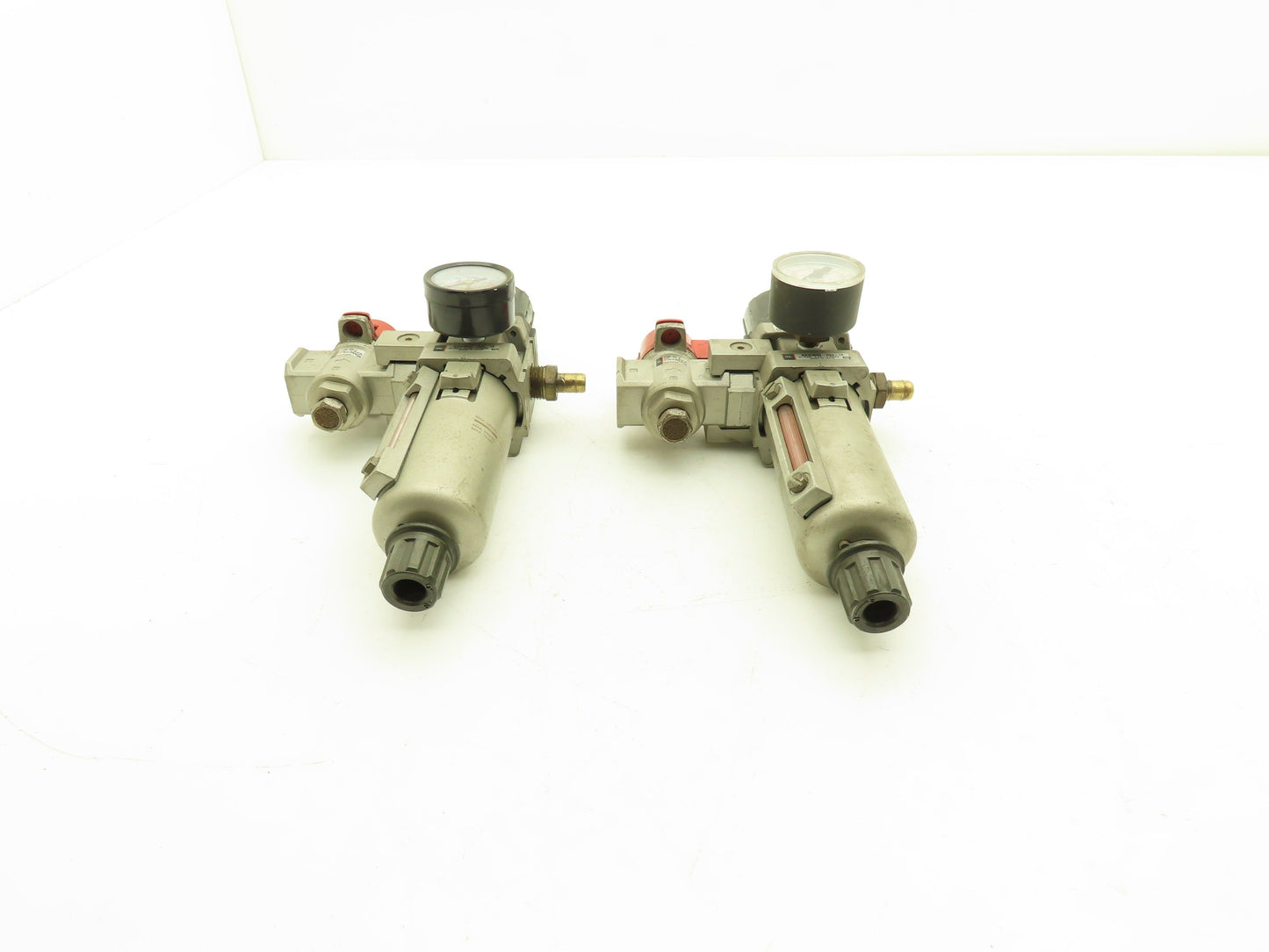 SMC Pneumatic Air Filter Regulator With Lock Out Valve 150 PSI Lot of 2