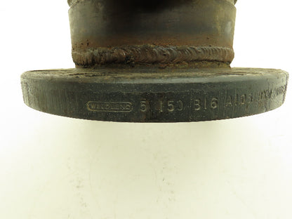 Victaulic 6" Grooved Pipe Nipple x 5" Flange Adapter Butt Weld #150