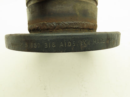 Victaulic 6" Grooved Pipe Nipple x 5" Flange Adapter Butt Weld #150