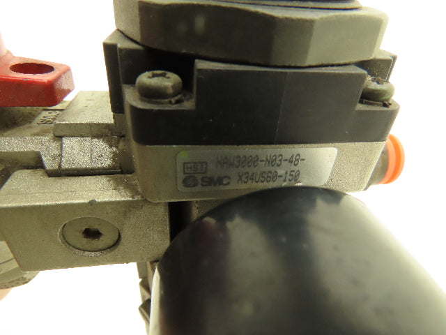 SMC Pneumatic Air Filter Regulator With Lock Out Valve 150 PSI Lot of 2