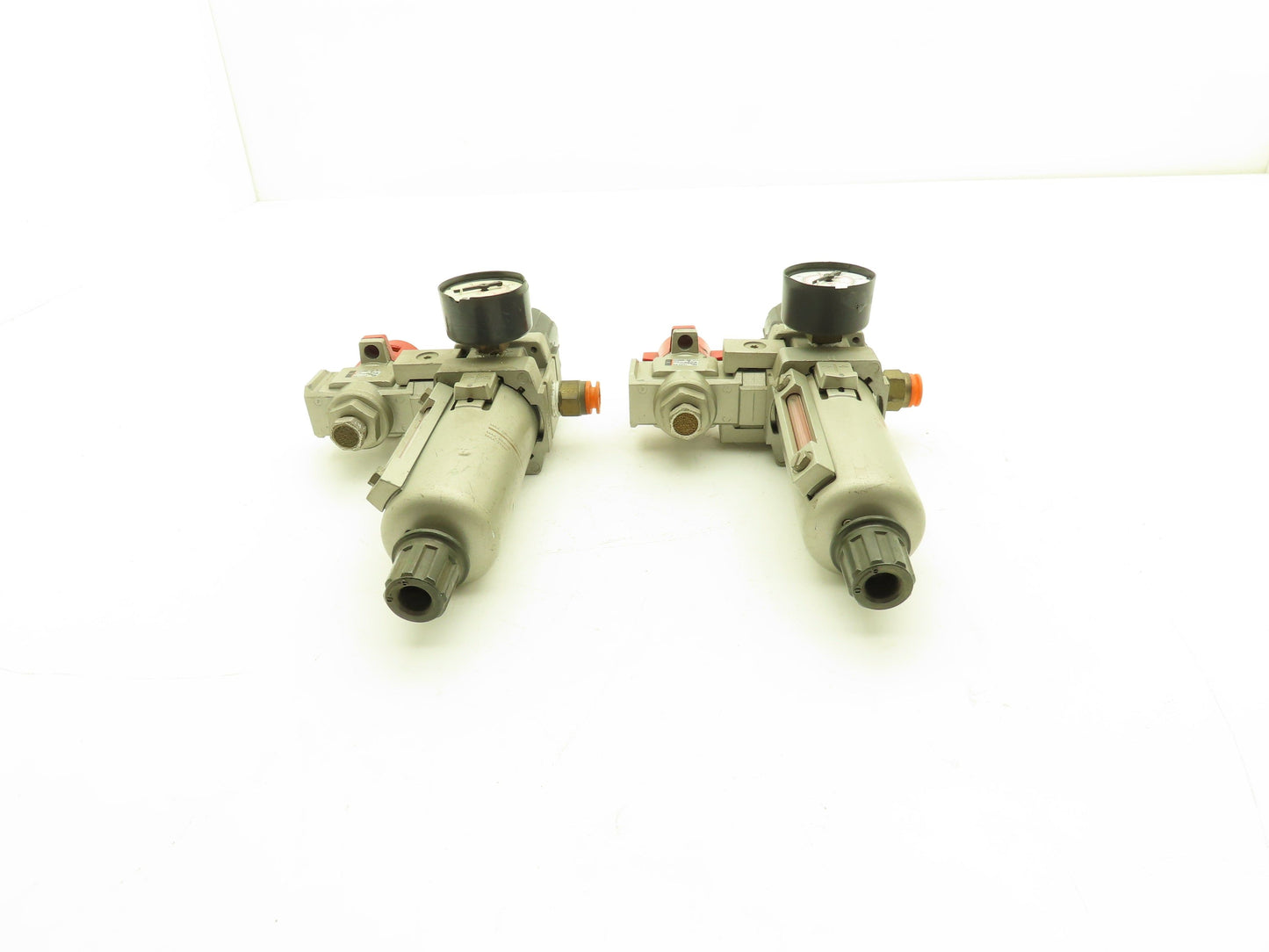 SMC Pneumatic Air Filter Regulator With Lock Out Valve 150 PSI Lot of 2