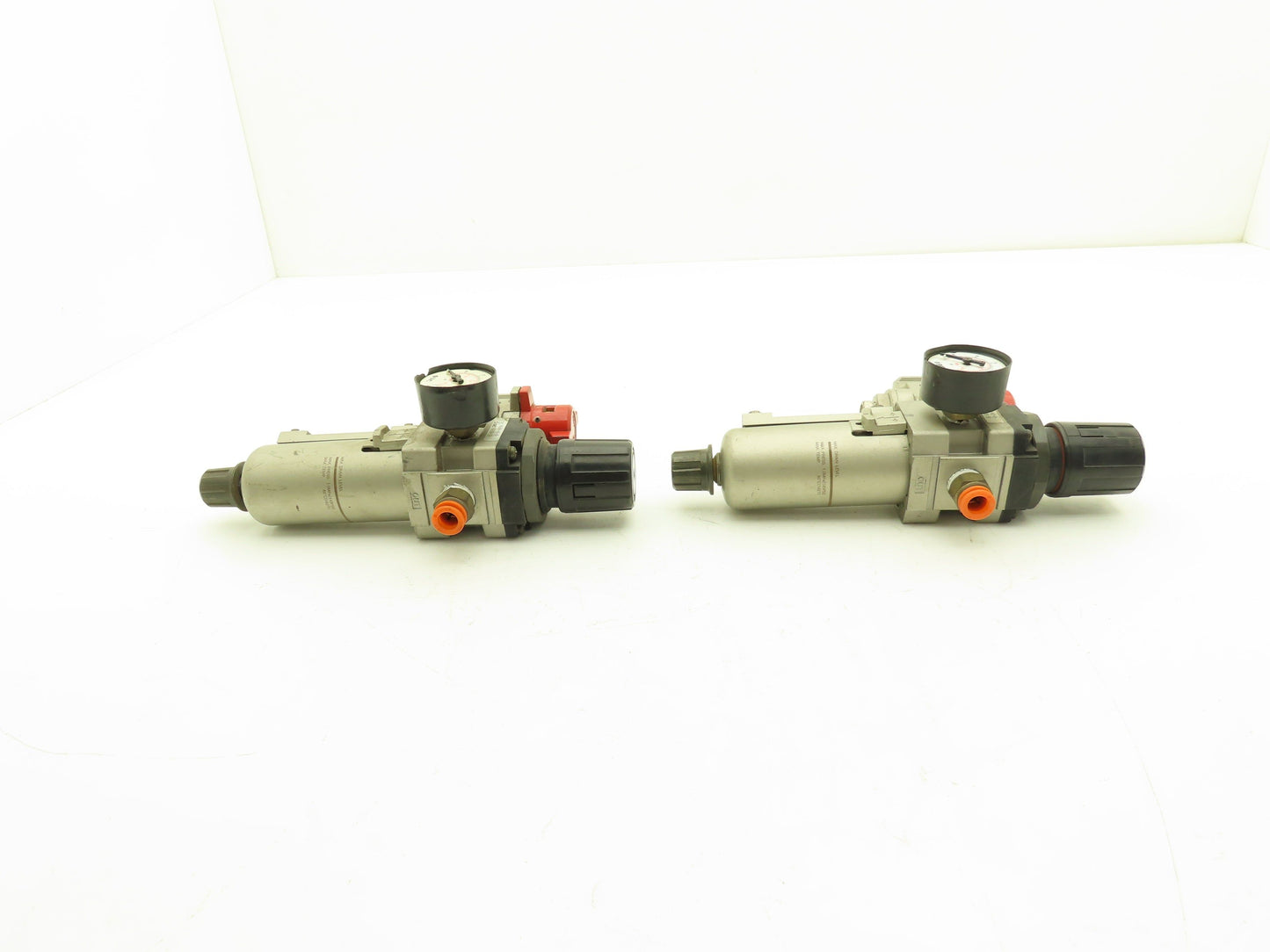 SMC Pneumatic Air Filter Regulator With Lock Out Valve 150 PSI Lot of 2