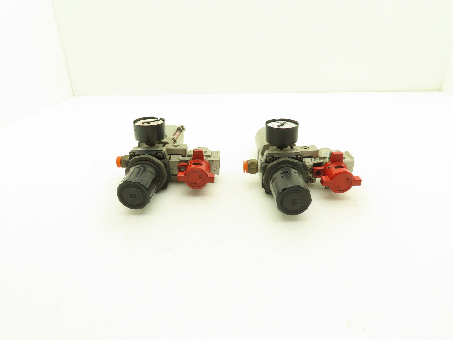 SMC Pneumatic Air Filter Regulator With Lock Out Valve 150 PSI Lot of 2