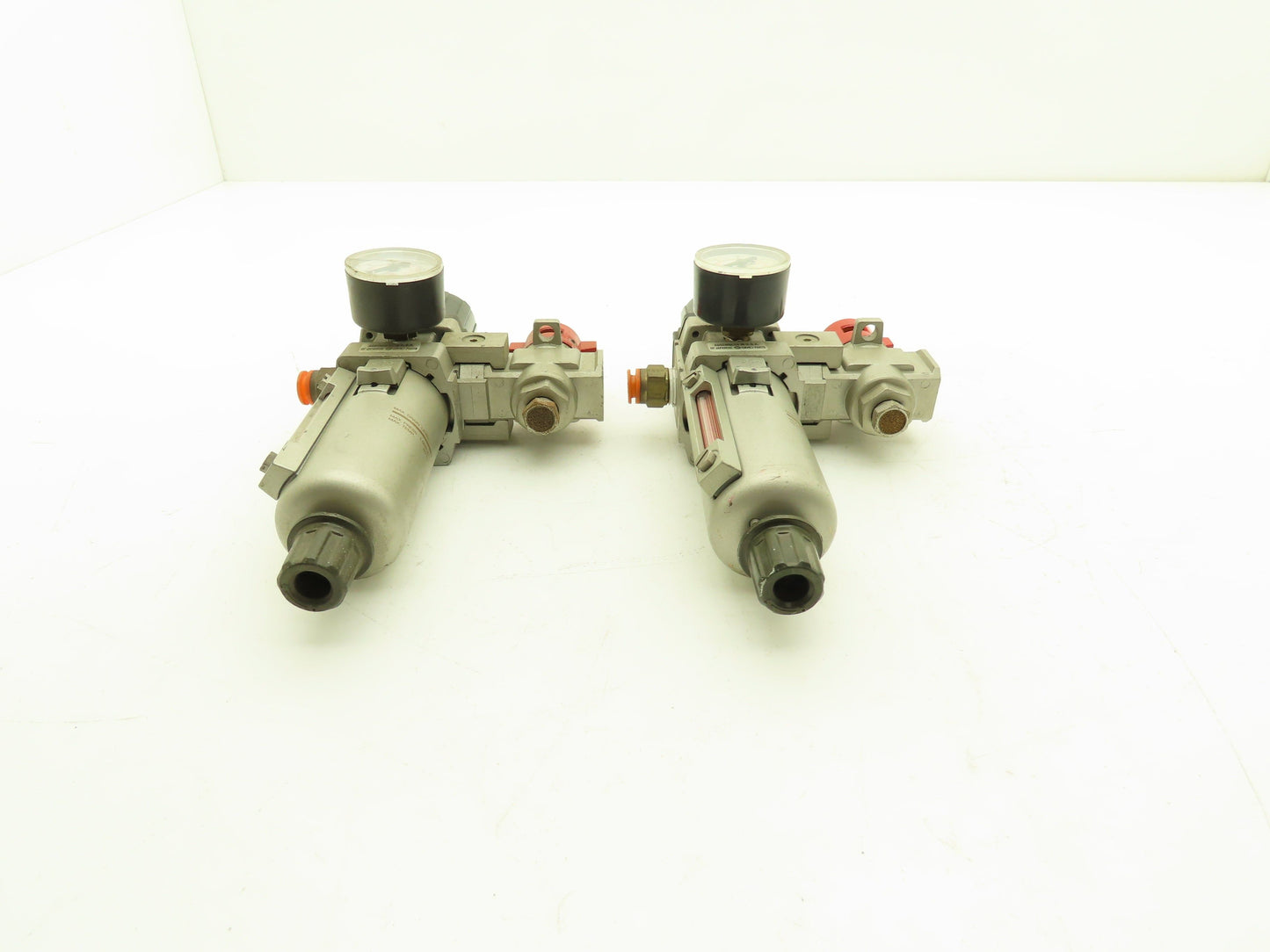 SMC Pneumatic Air Filter Regulator With Lock Out Valve 150 PSI Lot of 2