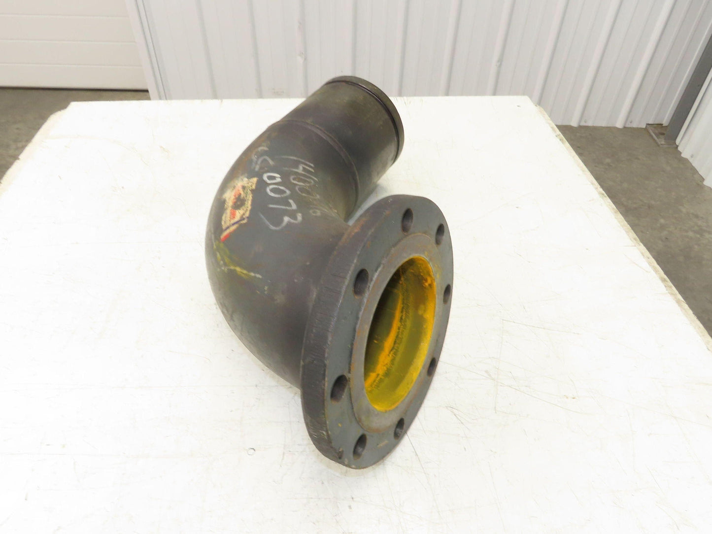 Victaulic 6" Grooved Pipe Nipple 90° Elbow x 5" Flange Adapter Butt Weld #150