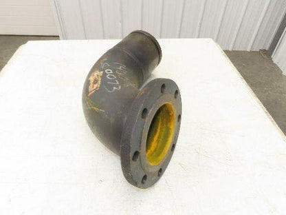 Victaulic 6" Grooved Pipe Nipple 90° Elbow x 5" Flange Adapter Butt Weld #150