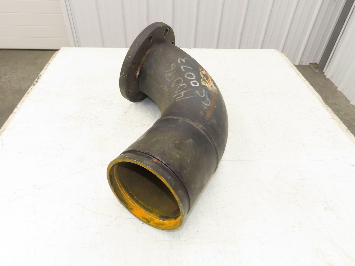 Victaulic 6" Grooved Pipe Nipple 90° Elbow x 5" Flange Adapter Butt Weld #150