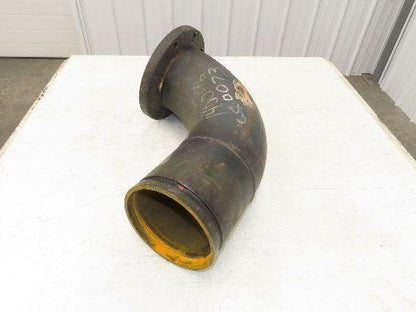 Victaulic 6" Grooved Pipe Nipple 90° Elbow x 5" Flange Adapter Butt Weld #150
