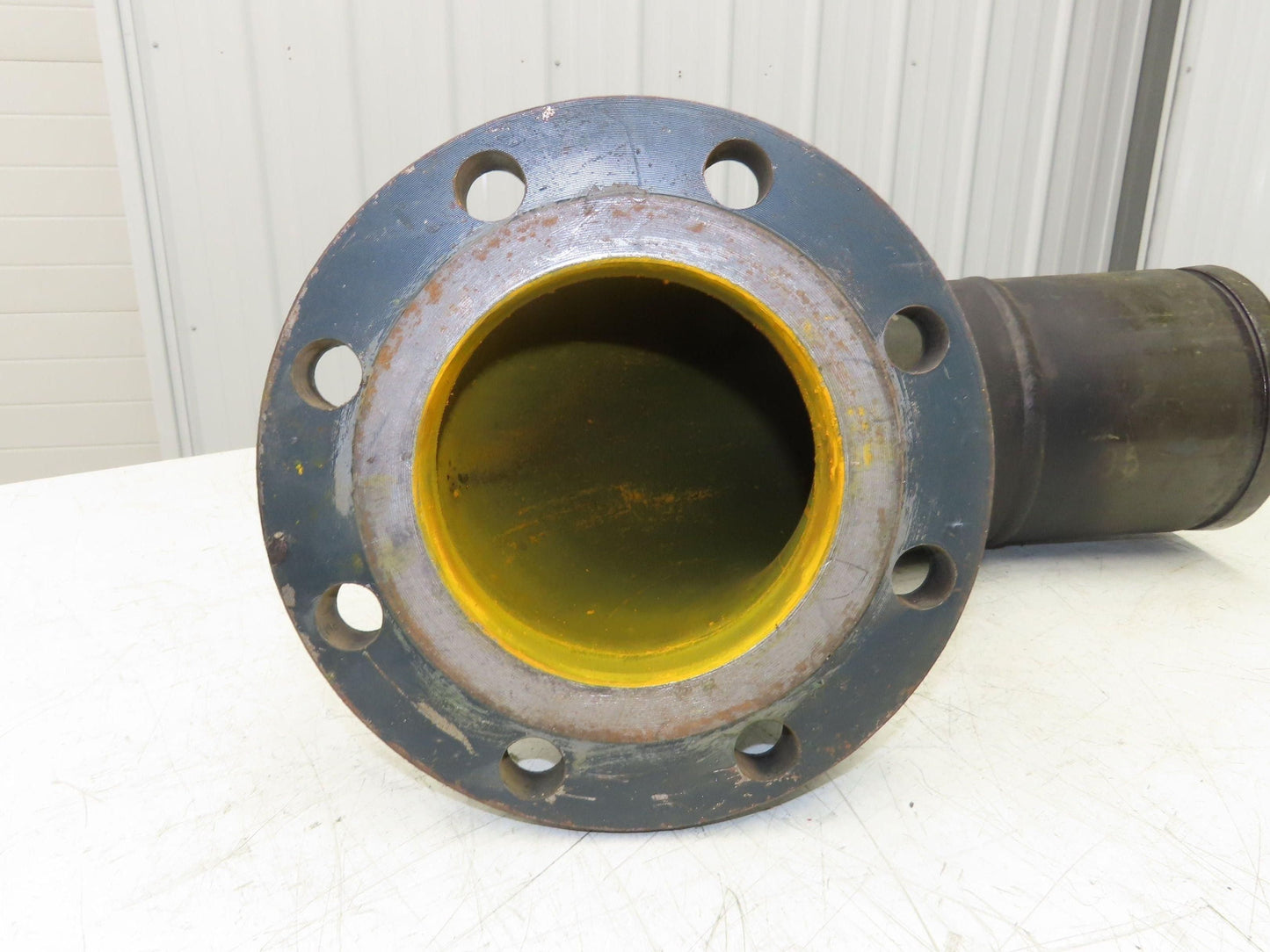 Victaulic 6" Grooved Pipe Nipple 90° Elbow x 5" Flange Adapter Butt Weld #150