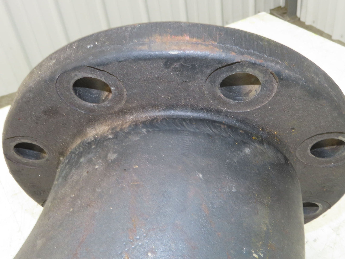 Victaulic 6" Grooved Pipe Nipple 90° Elbow x 5" Flange Adapter Butt Weld #150