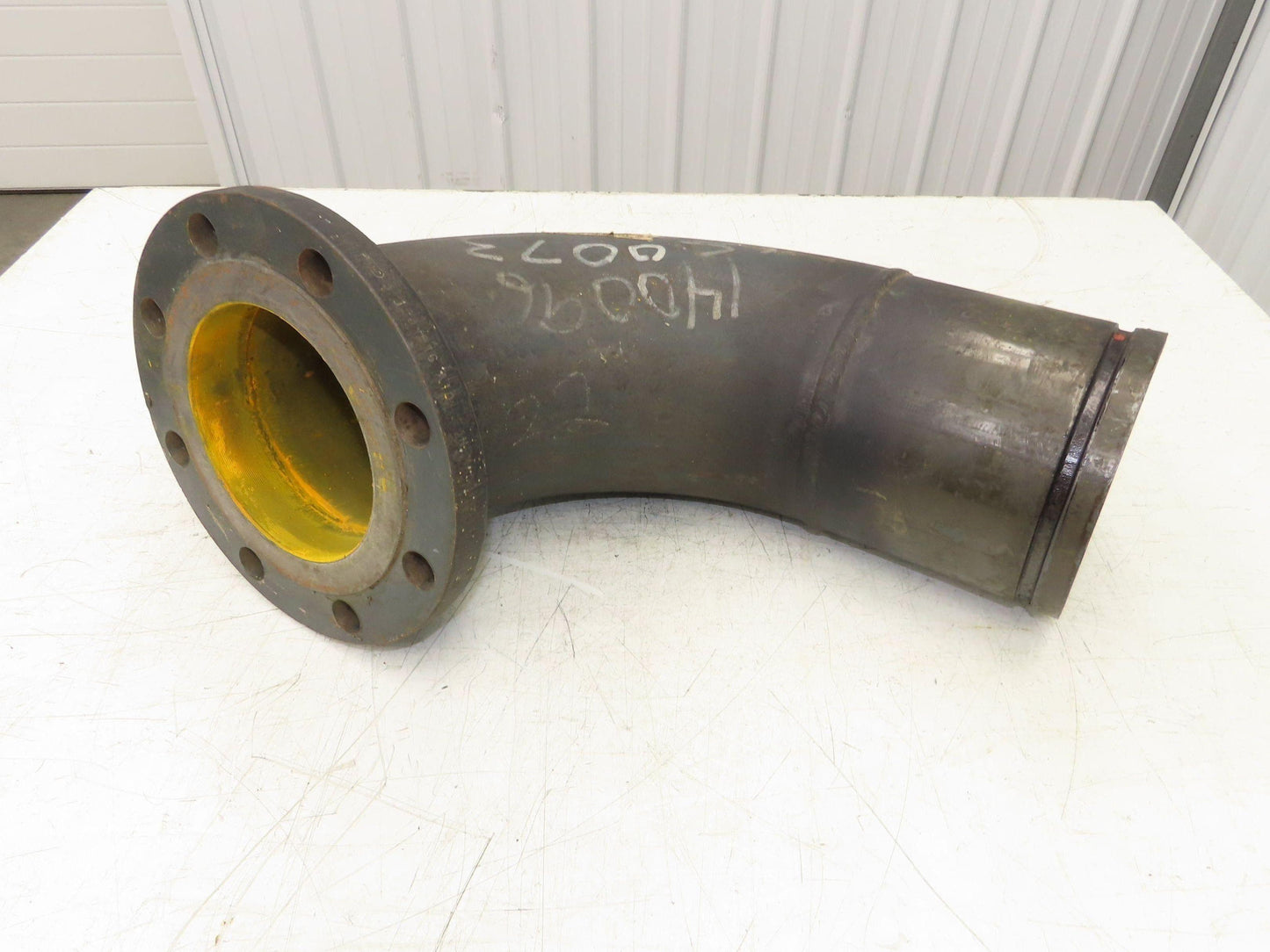 Victaulic 6" Grooved Pipe Nipple 90° Elbow x 5" Flange Adapter Butt Weld #150