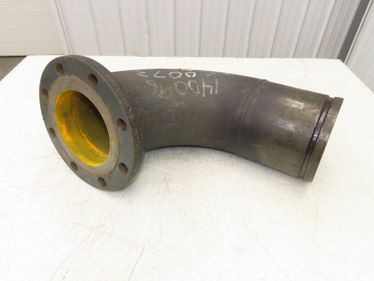 Victaulic 6" Grooved Pipe Nipple 90° Elbow x 5" Flange Adapter Butt Weld #150