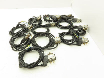 SMC NVK3120-3D-01T 4-Way Single Solenoid Piloted Valve 24V 1/4" NPTF 	Lot of 11