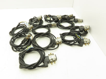 SMC NVK3120-3D-01T 4-Way Single Solenoid Piloted Valve 24V 1/4" NPTF 	Lot of 11