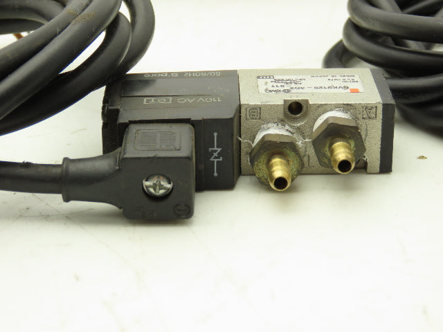 SMC NVK3120-3D-01T 4-Way Single Solenoid Piloted Valve 24V 1/4" NPTF 	Lot of 11