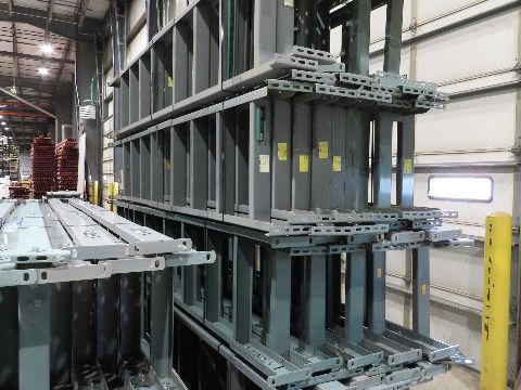 Hytrol 24"W Conveyor Leg Floor Support Heavy Duty 133-5/8"-145-5/8"H  Lot of 10