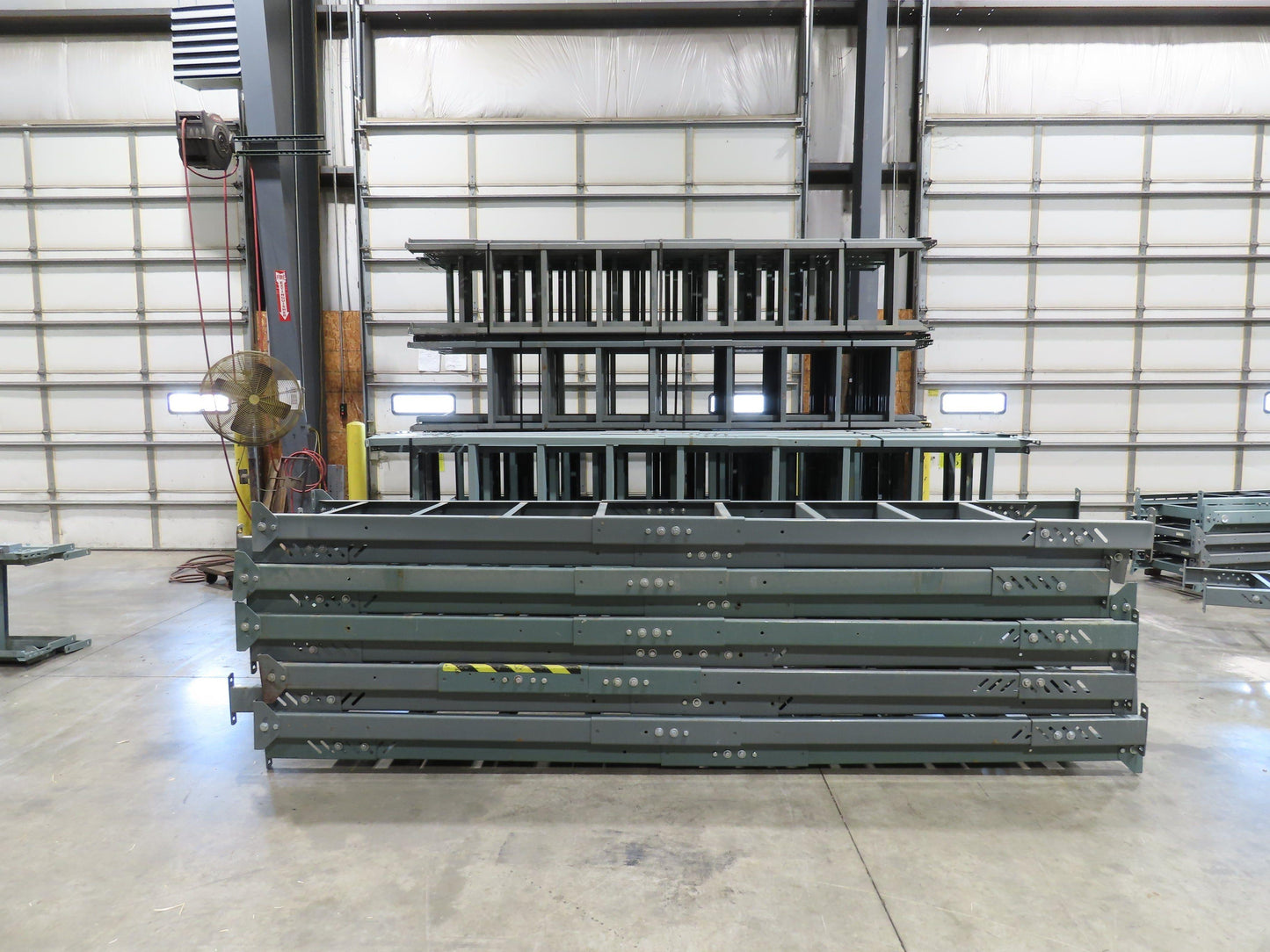 Hytrol 24"W Conveyor Leg Floor Support Heavy Duty 133-5/8"-145-5/8"H  Lot of 10