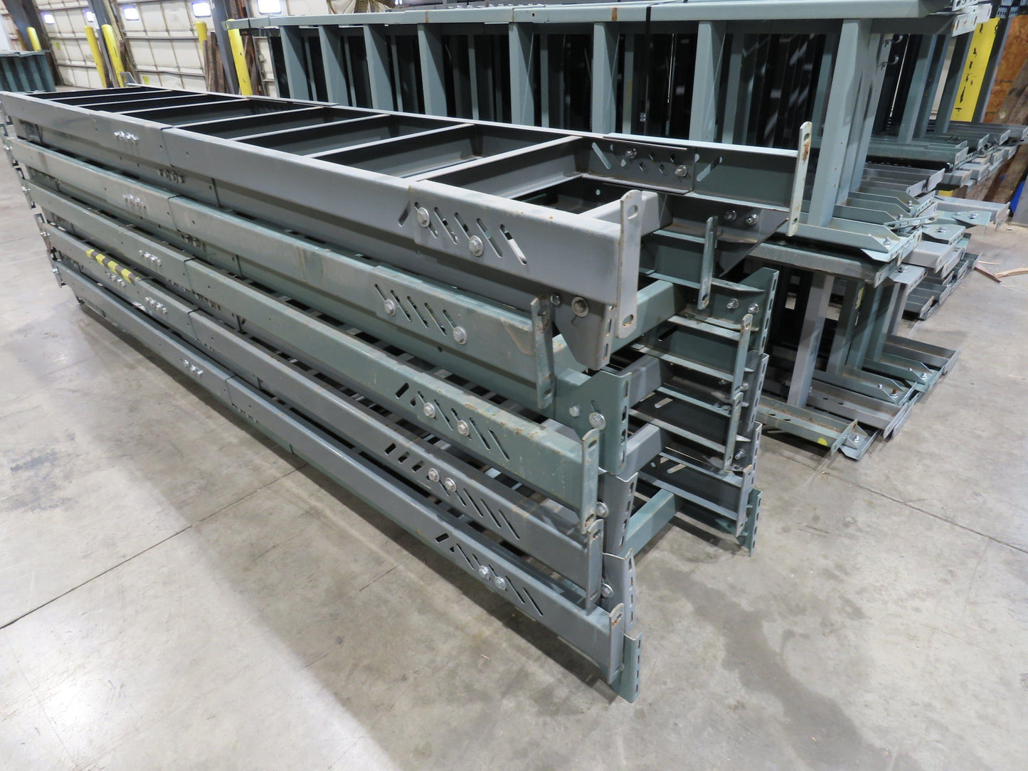 Hytrol 24"W Conveyor Leg Floor Support Heavy Duty 133-5/8"-145-5/8"H  Lot of 10