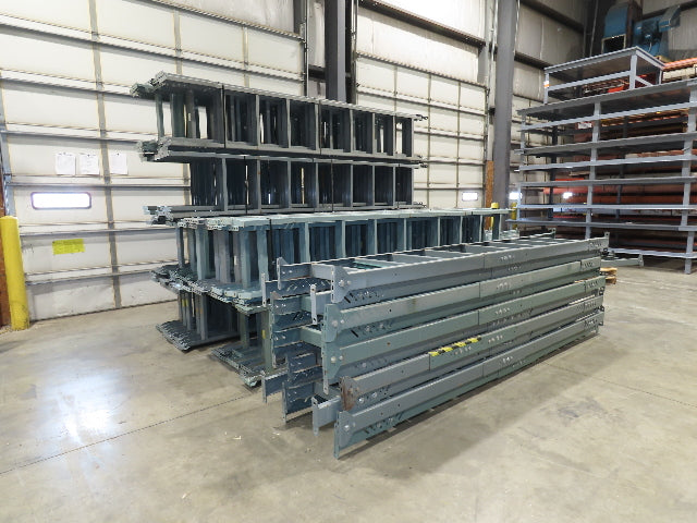 Hytrol 24"W Conveyor Leg Floor Support Heavy Duty 133-5/8"-145-5/8"H  Lot of 10