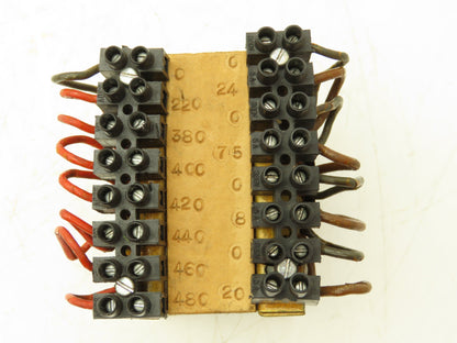 Power Control Transformer 100VA 1Ph HV 220/380/480 LV 24V/7.5V/8V/20V