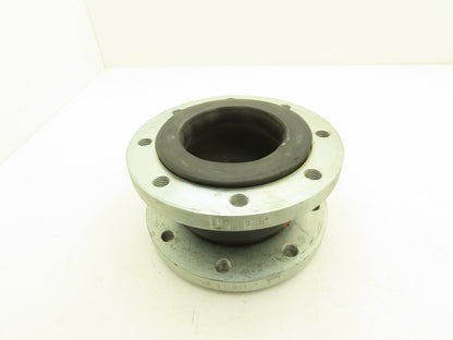 Rubber Expansion Joint 5" Steel Flange #150 8-Bolt Threaded