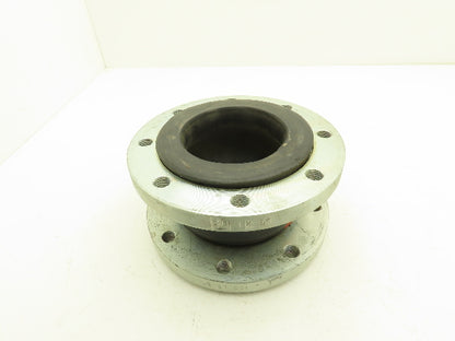 Rubber Expansion Joint 5" Steel Flange #150 8-Bolt Threaded