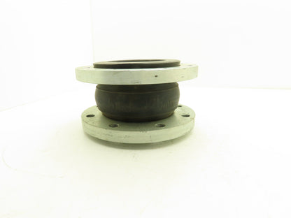 Rubber Expansion Joint 5" Steel Flange #150 8-Bolt Threaded