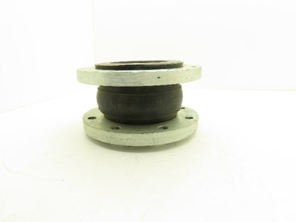 Rubber Expansion Joint 5" Steel Flange #150 8-Bolt Threaded