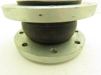 Rubber Expansion Joint 5" Steel Flange #150 8-Bolt Threaded