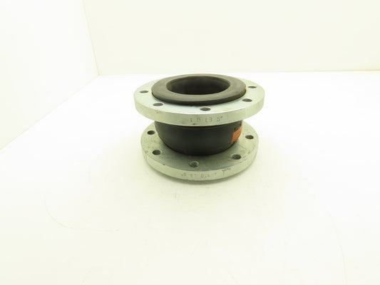 Rubber Expansion Joint 5" Steel Flange #150 8-Bolt Threaded