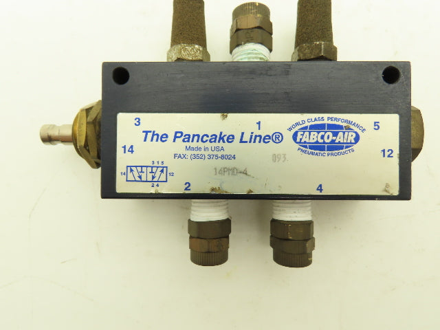 Fabco 14PMD-4 Pneumatic Air 4-Way Manual Control Valve