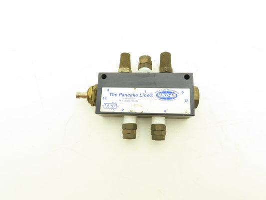 Fabco 14PMD-4 Pneumatic Air 4-Way Manual Control Valve