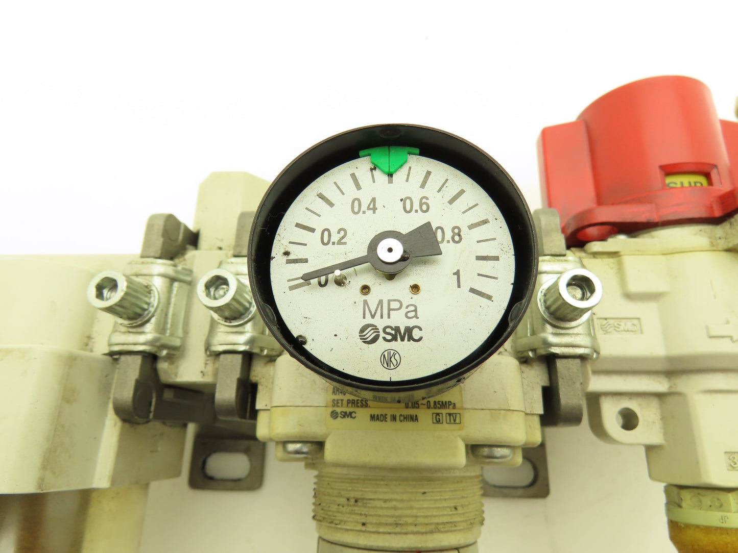 SMC Pneumatic Air Filter Regulator Lockout Valve Pressure Switch Combo