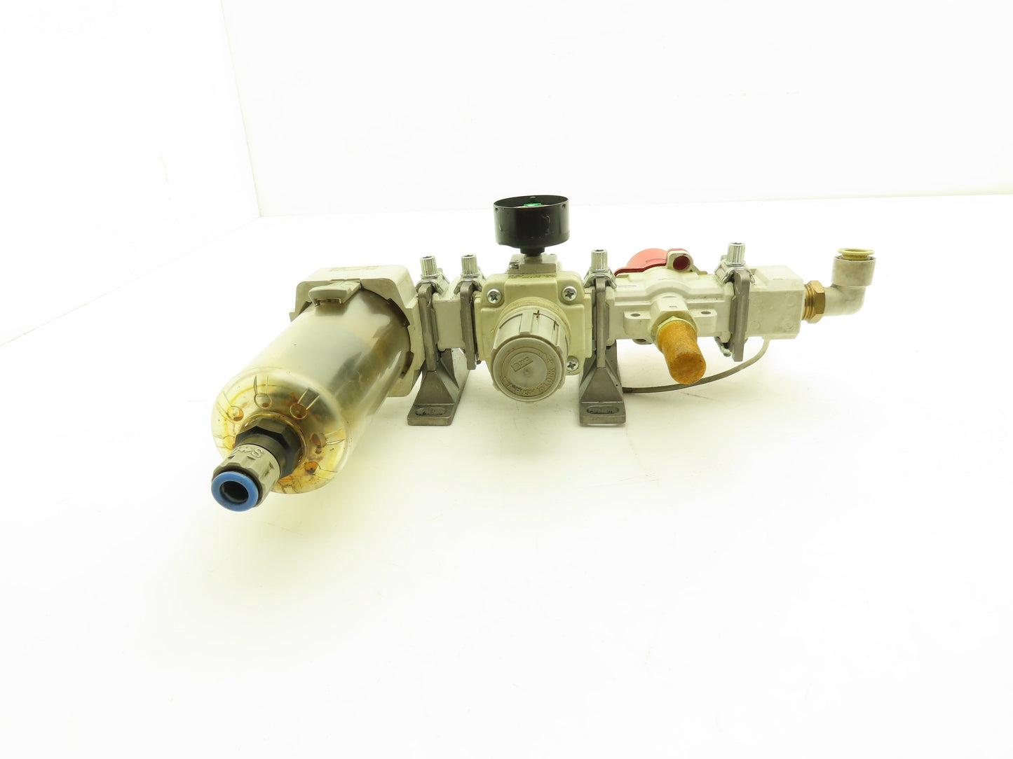 SMC Pneumatic Air Filter Regulator Lockout Valve Pressure Switch Combo