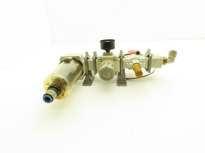 SMC Pneumatic Air Filter Regulator Lockout Valve Pressure Switch Combo