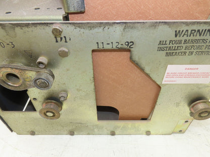 Square D DS 206 Air AC Circuit Breaker 600VAC 400A 3 Pole Amptector I-A