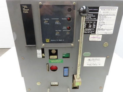 Square D DS 206 Air AC Circuit Breaker 600VAC 400A 3 Pole Amptector I-A