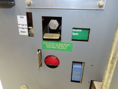 Square D DS 206 Air AC Circuit Breaker 600VAC 400A 3 Pole Amptector I-A