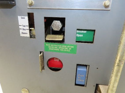 Square D DS 206 Air AC Circuit Breaker 600VAC 400A 3 Pole Amptector I-A