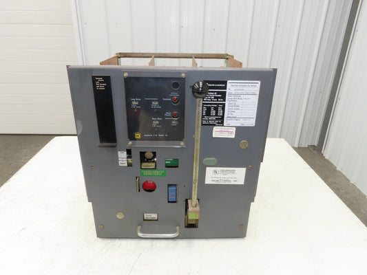 Square D DS 206 Air AC Circuit Breaker 600VAC 400A 3 Pole Amptector I-A