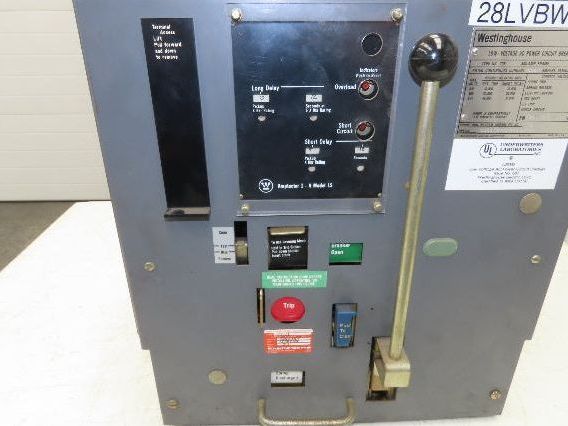 Westinghouse DS 206 Air AC Circuit Breaker 600VAC 600A 3 Pole Amptector I-A
