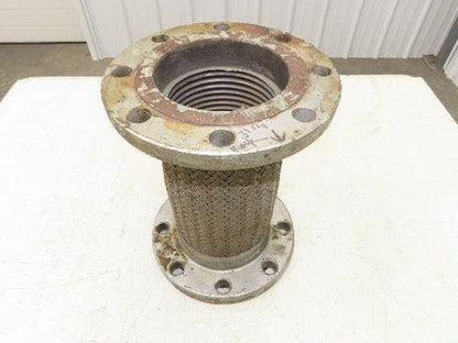 5"x 14" Steel Flanged Stainless Braided Flex Hose Pipe Expansion Joint 8-Bolt