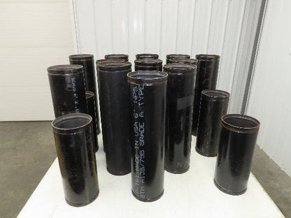 Victaulic 6"x 24" Grooved End Black Pipe Sch 10 Steel  Lot of 53' Length 16pcs