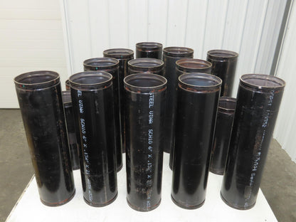Victaulic 6"x 24" Grooved End Black Pipe Sch 10 Steel  Lot of 53' Length 16pcs