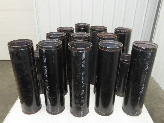 Victaulic 6"x 24" Grooved End Black Pipe Sch 10 Steel  Lot of 53' Length 16pcs