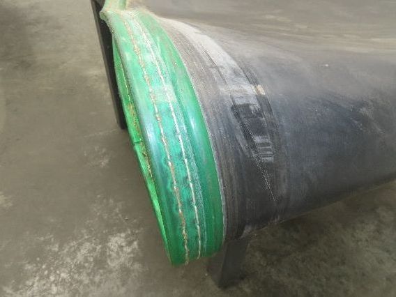 Transnorm TS1500/100 24" x 90° Curve Conveyor Belt 600mm W x 900mm IR Smooth Top