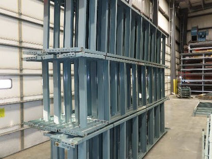 Hytrol 36"W Conveyor Leg Floor Support Heavy Duty 157-5/8" to 169-5/8"H Lot of 6