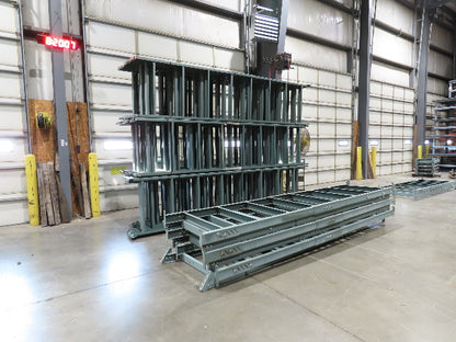 Hytrol 36"W Conveyor Leg Floor Support Heavy Duty 157-5/8" to 169-5/8"H Lot of 6