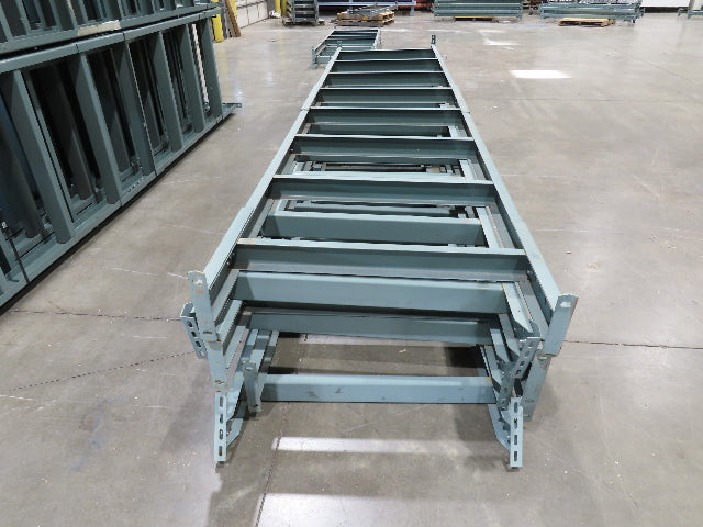 Hytrol 36"W Conveyor Leg Floor Support Heavy Duty 157-5/8" to 169-5/8"H Lot of 6