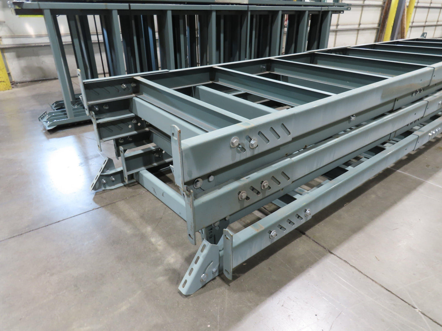 Hytrol 36"W Conveyor Leg Floor Support Heavy Duty 157-5/8" to 169-5/8"H Lot of 6